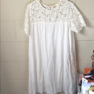 Cream Lace H&M Shift Dress